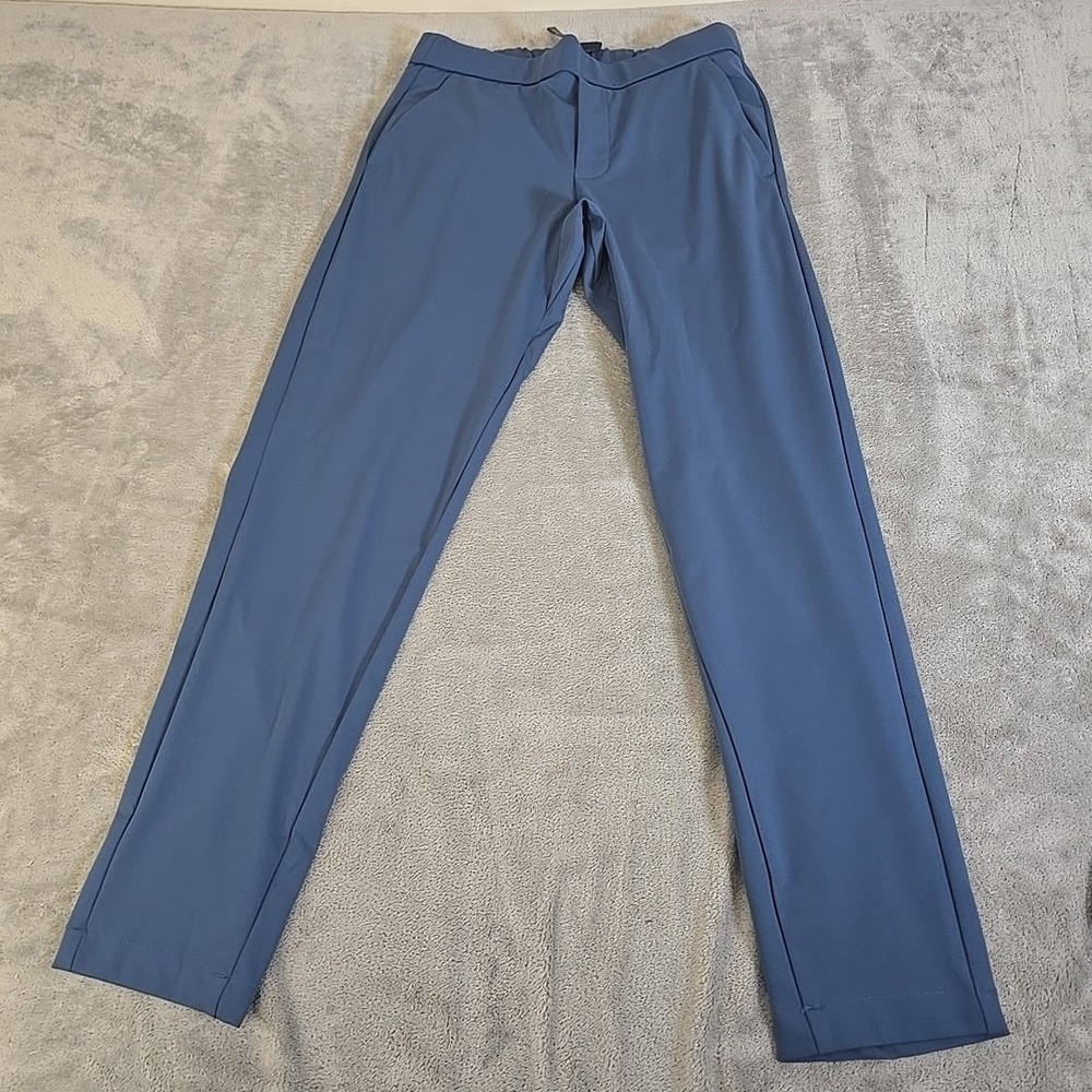 Bonobos Pants Mens Small Blue Golf Chino Elastic Waist Draw String Athleisure